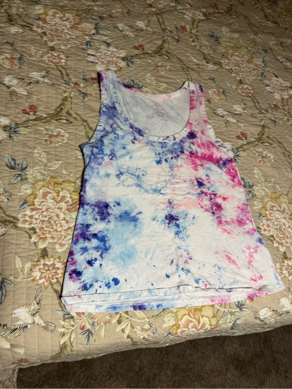 torrid Tie-Dye Scoop Tank Top - Pink & Blue